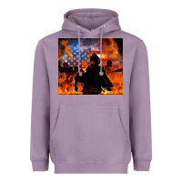 Lavender western firefighters Heavyweight Hoodie - MaliasSmallBusiness
