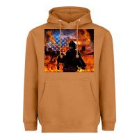 Meerkat western firefighters Heavyweight Hoodie - MaliasSmallBusiness