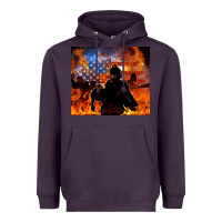Plum western firefighters Heavyweight Hoodie - MaliasSmallBusiness