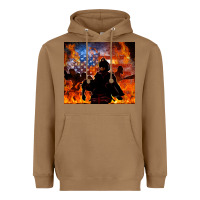 Toasted Coconut western firefighters Heavyweight Hoodie - MaliasSmallBusiness