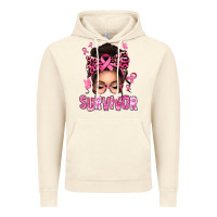 Vintage Artic breast cancer survivor afro messy bun Vintage Hoodie - texasbilliewilder