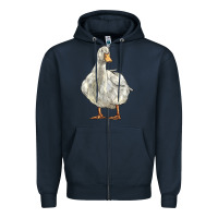 Navy american pekin duck Zipper Hoodie - LillyAllenDesigns