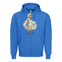 True Royal american pekin duck Zipper Hoodie - LillyAllenDesigns