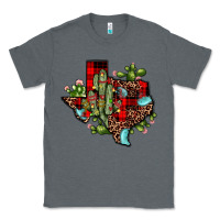 Charcoal Heather cactus christmas texas map Classic Tee - JahusDesignShop