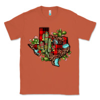 Copper cactus christmas texas map Classic Tee - JahusDesignShop