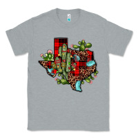 Heather Grey cactus christmas texas map Classic Tee - JahusDesignShop