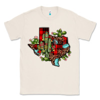 Natural cactus christmas texas map Classic Tee - JahusDesignShop