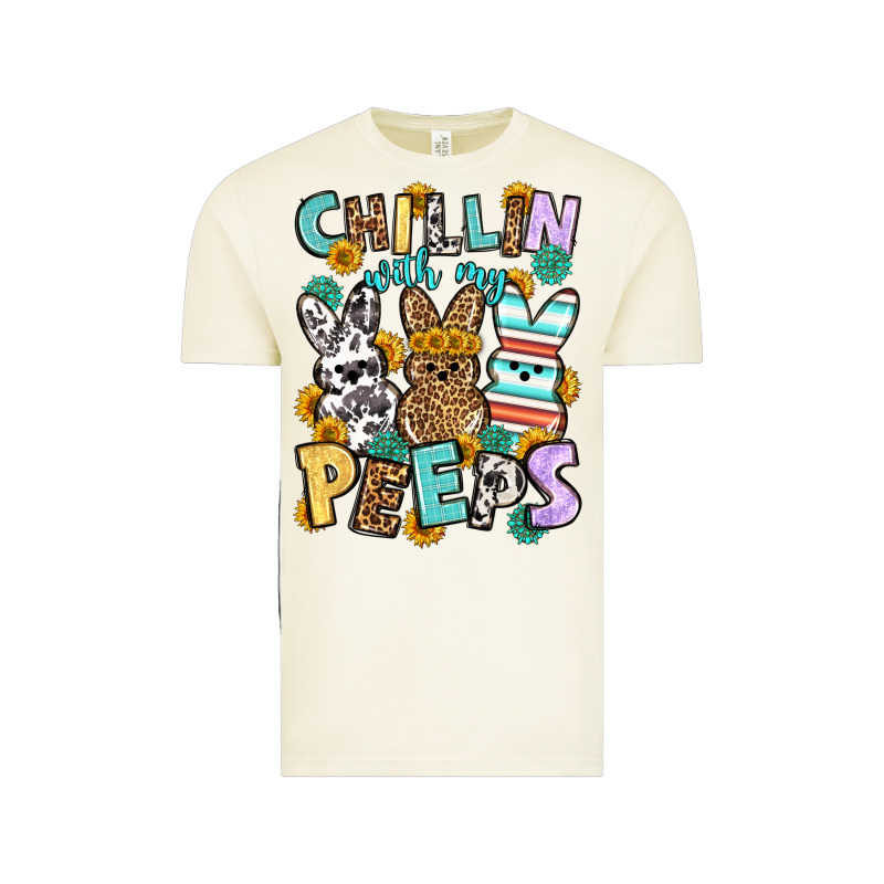 Chillin With My Peeps Easter Vintage Tee by OliviaCreatesArt | Teevron