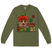 Army Green merry pawmas christmas yorkie Long Sleeve Tee - Jasminsmagicworld