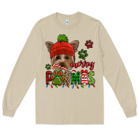 Mushroom merry pawmas christmas yorkie Long Sleeve Tee - Jasminsmagicworld