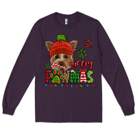 Plum merry pawmas christmas yorkie Long Sleeve Tee - Jasminsmagicworld