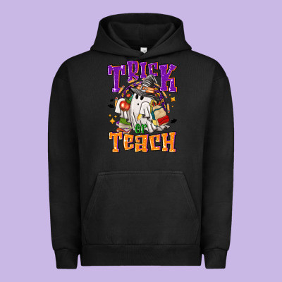 Trick Or Teach Halloween Urban Hoodie Designed By Nancycooperartshop