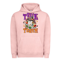 Pigment Salmon Trick or teach Halloween Urban Hoodie - NancyCooperArtShop