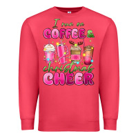 Cardinal i run on coffee and christmas cheer Premium Sweatshirt - MaliasSmallBusiness