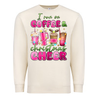 I Run On Coffee And Christmas Cheer Premium Sweatshirt | Teevron