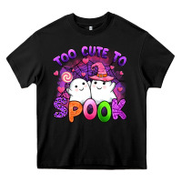 Black too cute spook Heavy Core Tee - Artiststas