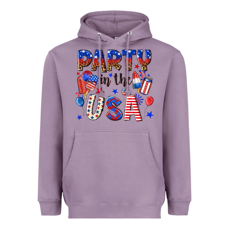 Party In The Usa Heavyweight Hoodie by NancyCooperArtShop | Teevron
