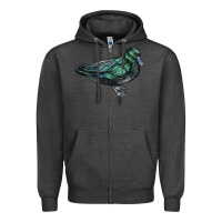 Charcoal Heather East İndie Duck Zipper Hoodie - LillyAllenDesigns