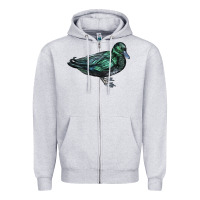 Heather Grey East İndie Duck Zipper Hoodie - LillyAllenDesigns