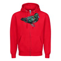 Red East İndie Duck Zipper Hoodie - LillyAllenDesigns