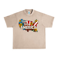 French Oak god bless america Urban Heavy Tee - HRA Design Shop