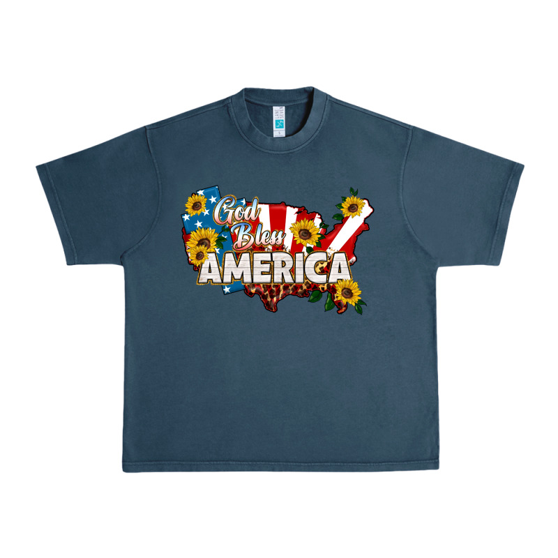 God Bless America Urban Heavy Tee by HRA Design Shop | Teevron
