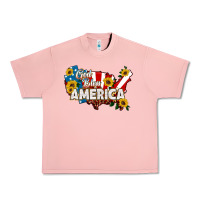 Salmon god bless america Urban Heavy Tee - HRA Design Shop
