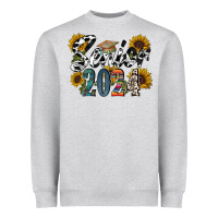 Heather Grey senior 2024 Heavyweight Sweatshirt - RacoonDesign