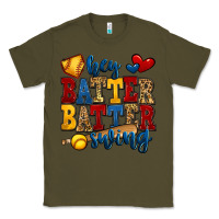 Army Green hey batter batter swing softball Classic Tee - Jasminsmagicworld