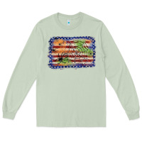 Matcha American flag halloween background Long Sleeve Tee - JahusDesignShop