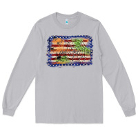Moon Dust American flag halloween background Long Sleeve Tee - JahusDesignShop