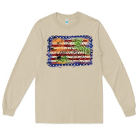 Mushroom American flag halloween background Long Sleeve Tee - JahusDesignShop