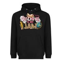 Black teaching is my jam teacher school Heavyweight Hoodie - NancyCooperArtShop
