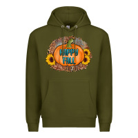 Army Green happy fall Premium Hoodie - AdoDesignShop