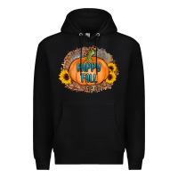 Black happy fall Premium Hoodie - AdoDesignShop