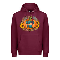 Burgundy happy fall Premium Hoodie - AdoDesignShop