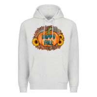 Dove Grey happy fall Premium Hoodie - AdoDesignShop