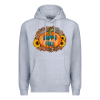 Heather Grey happy fall Premium Hoodie - AdoDesignShop
