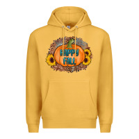 Mustard happy fall Premium Hoodie - AdoDesignShop