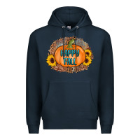 Navy happy fall Premium Hoodie - AdoDesignShop