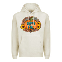 Oatmeal Heather happy fall Premium Hoodie - AdoDesignShop