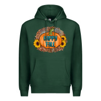 Sports Green happy fall Premium Hoodie - AdoDesignShop