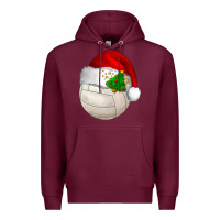 Burgundy Christmas sports Premium Hoodie - BarkalooDesign