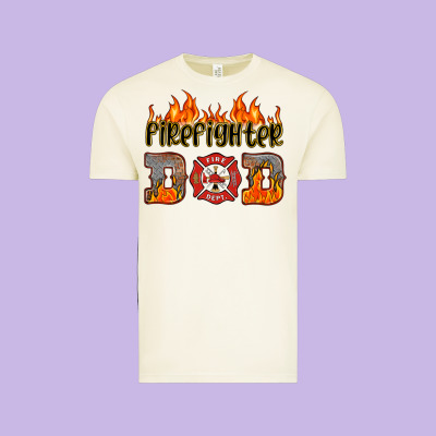 Firefighter Dad Vintage Tee Designed By Hra Design Shop