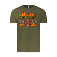 Vintage Olive firefighter dad Vintage Tee - HRA Design Shop