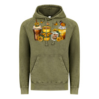 Vintage Olive butterfly coffee cups Vintage Hoodie - Zillion Design Studio