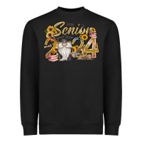 Black senior 2024 Heavyweight Sweatshirt - RacoonDesign