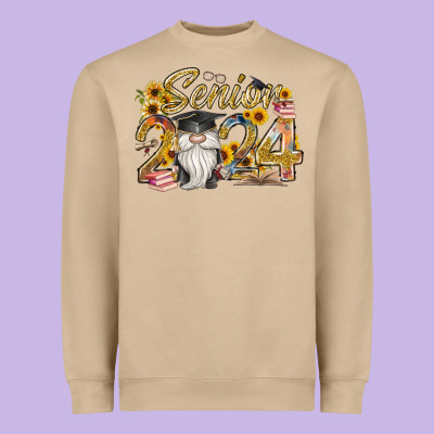 Senior 2024 Heavyweight Sweatshirt Designed By Racoondesign