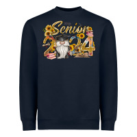 Navy senior 2024 Heavyweight Sweatshirt - RacoonDesign