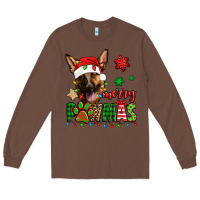 Chestnut merry pawmas christmas german shepherd Long Sleeve Tee - Jasminsmagicworld